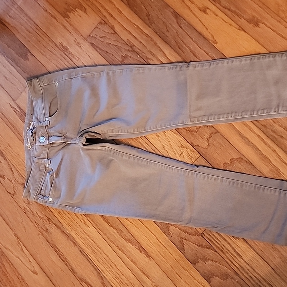 American Eagle tan skinny stretch 2